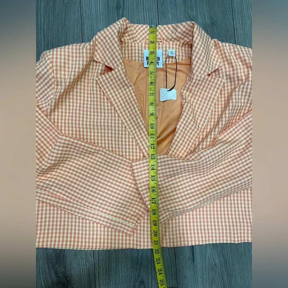 Free People The Ragged Priest‎ Gingham Suit NWT SZ XL